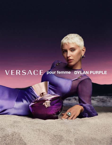 Versace dylan purple commercial model